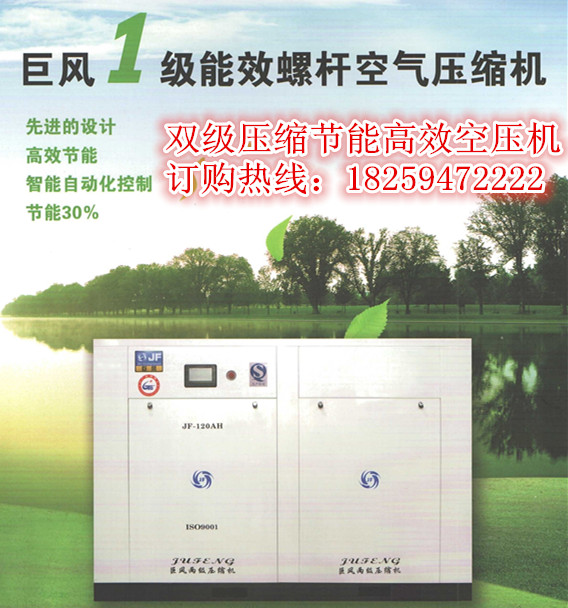 巨風(fēng)牌雙（兩）級(jí)壓縮節(jié)能高效螺桿式空壓機(jī)